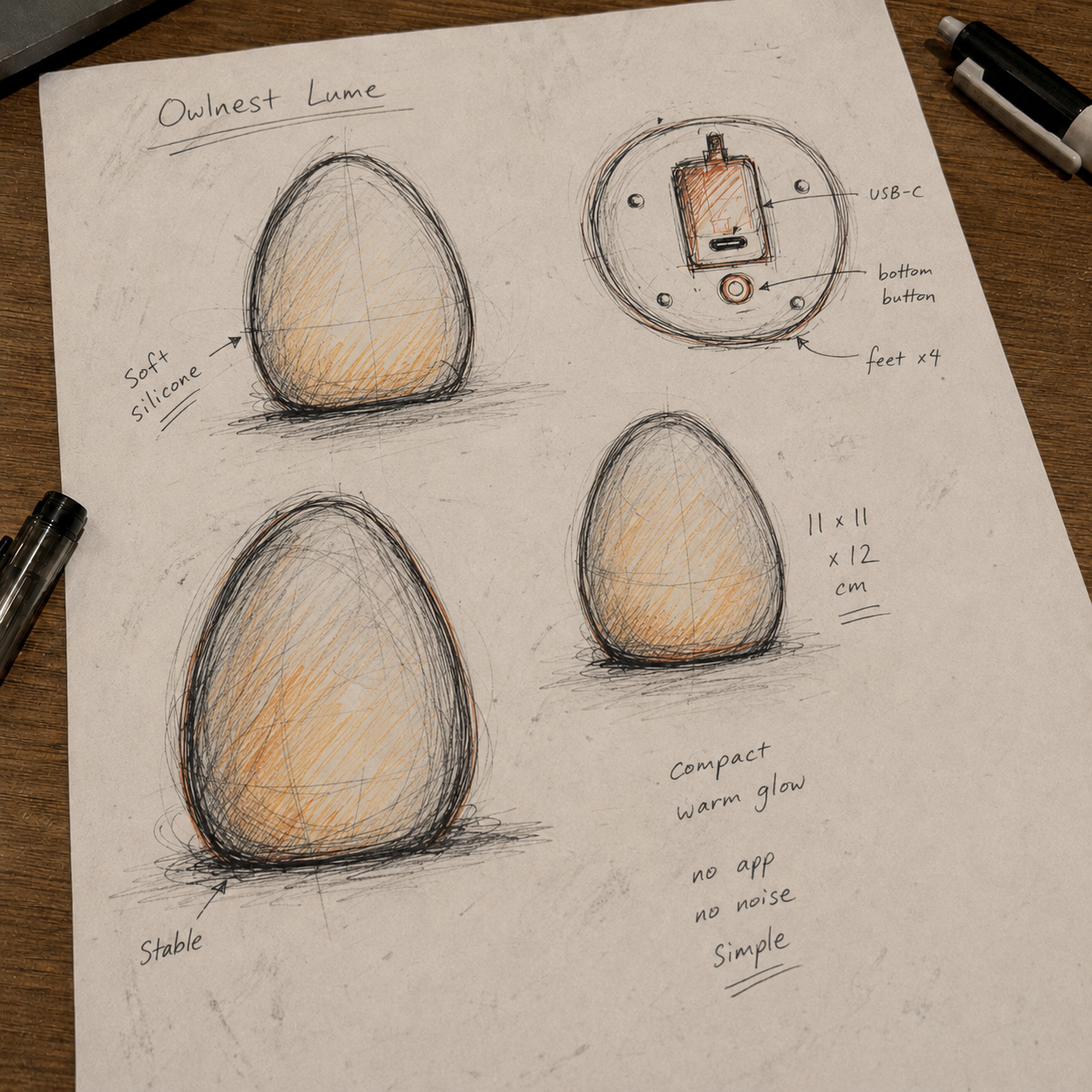 Historical Lume industrial design draft